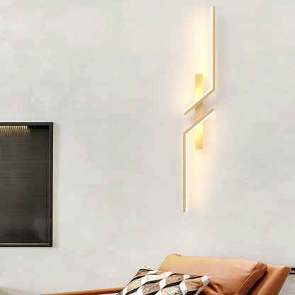 Irregular Symmetrical L Shape Creative LED Minimalist Wall Lamp Sconces Lighting 3