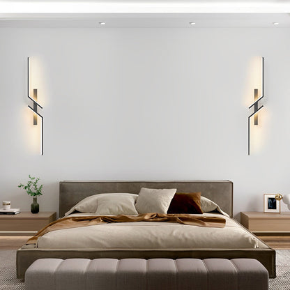 Irregular Symmetrical L Shape Creative LED Minimalist Wall Lamp Sconces Lighting 6