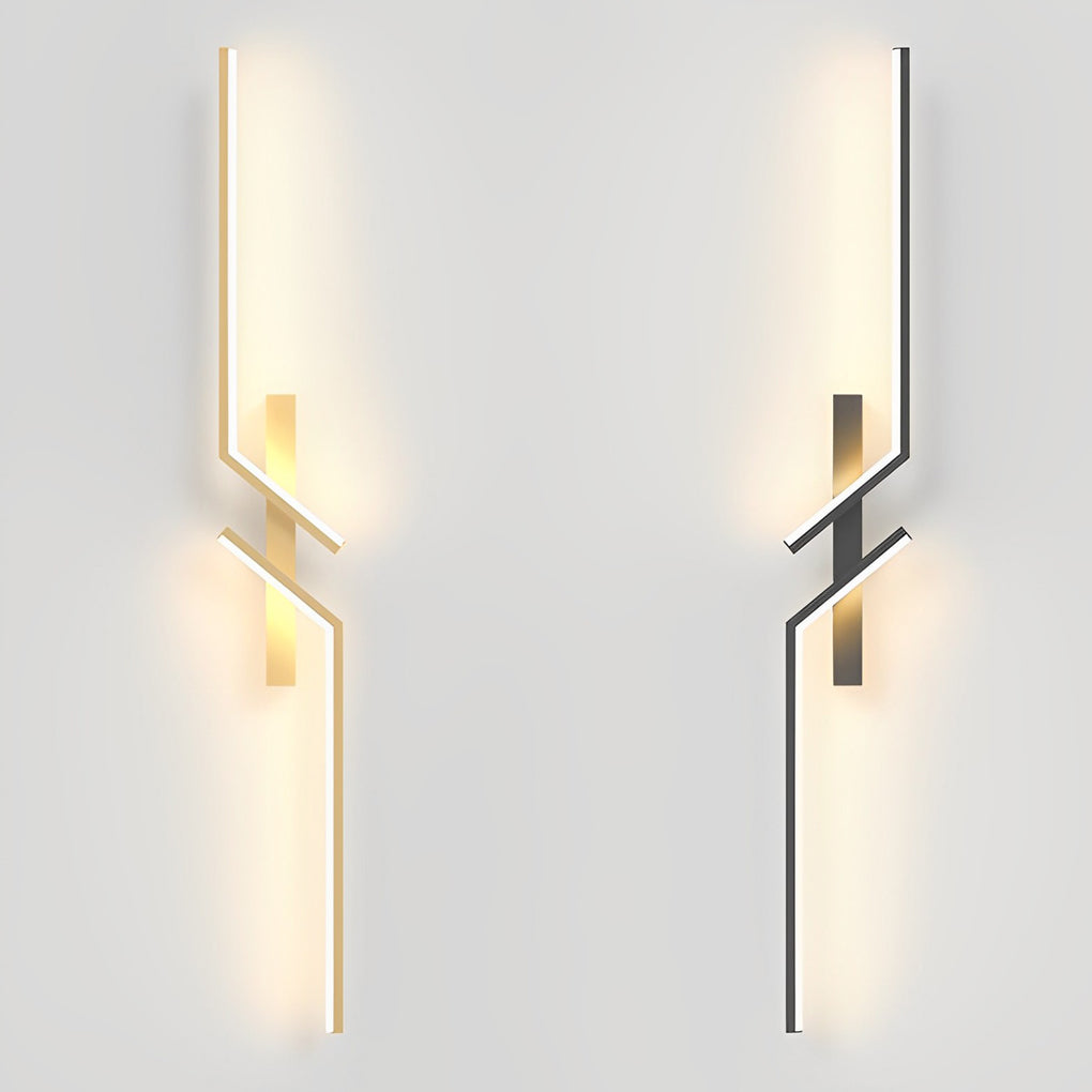 Irregular Symmetrical L Shape Creative LED Minimalist Wall Lamp Sconces Lighting 7