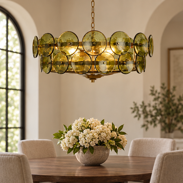 Italian Art glass Lorenzo chandelier