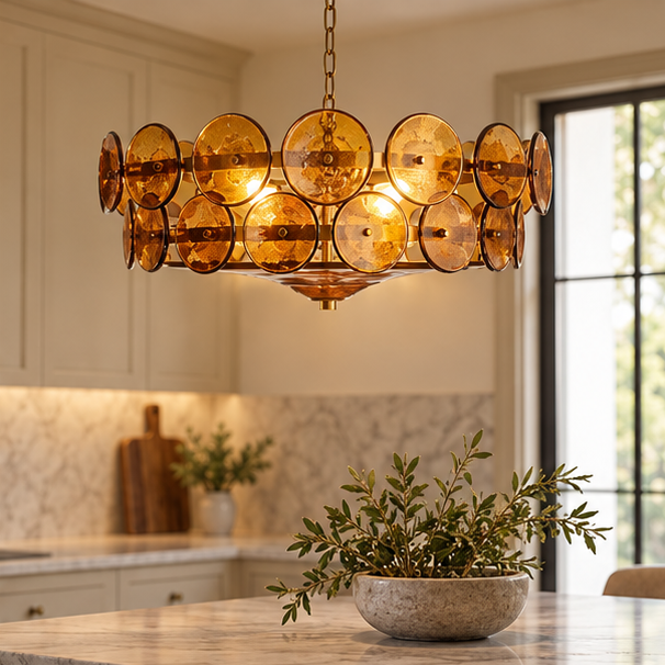 Italian Art glass Lorenzo chandelier
