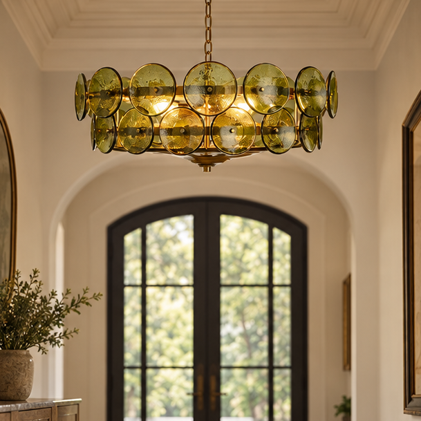 Italian Art glass Lorenzo chandelier