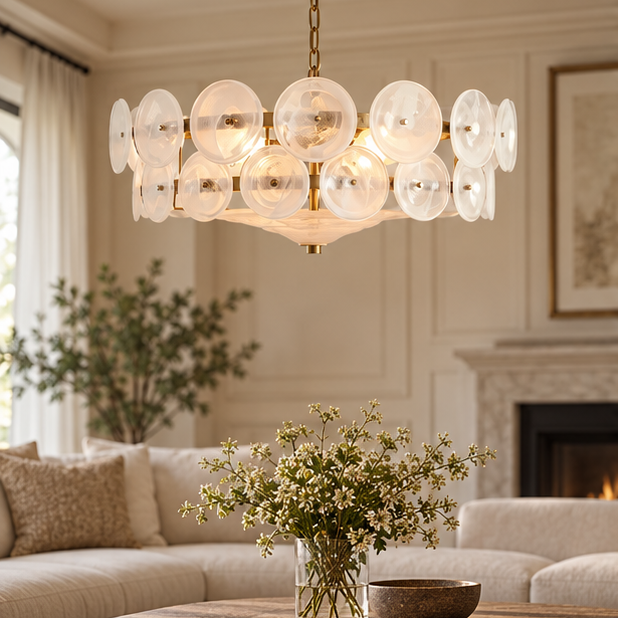 Italian Art glass Lorenzo chandelier