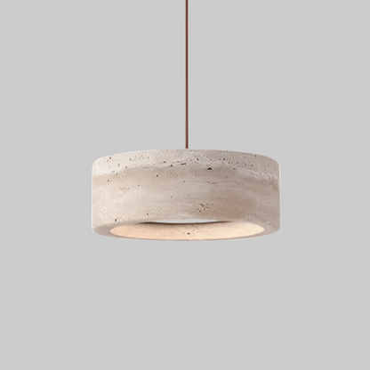 Ithaca Travertine LED Pendant Light 2