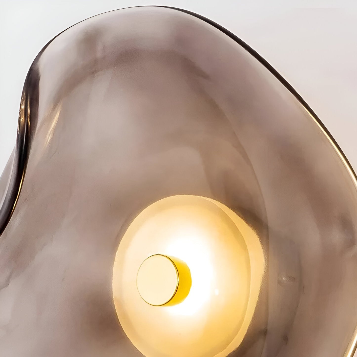 Japandi LED wall light in Nordic curved glass, 1 light 5