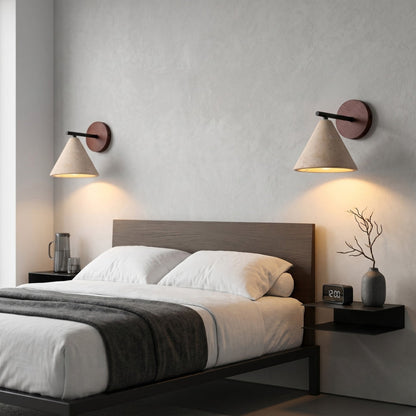 Japandi Natural Stone Wall Sconce 2