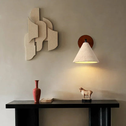 Japandi Natural Stone Wall Sconce 6
