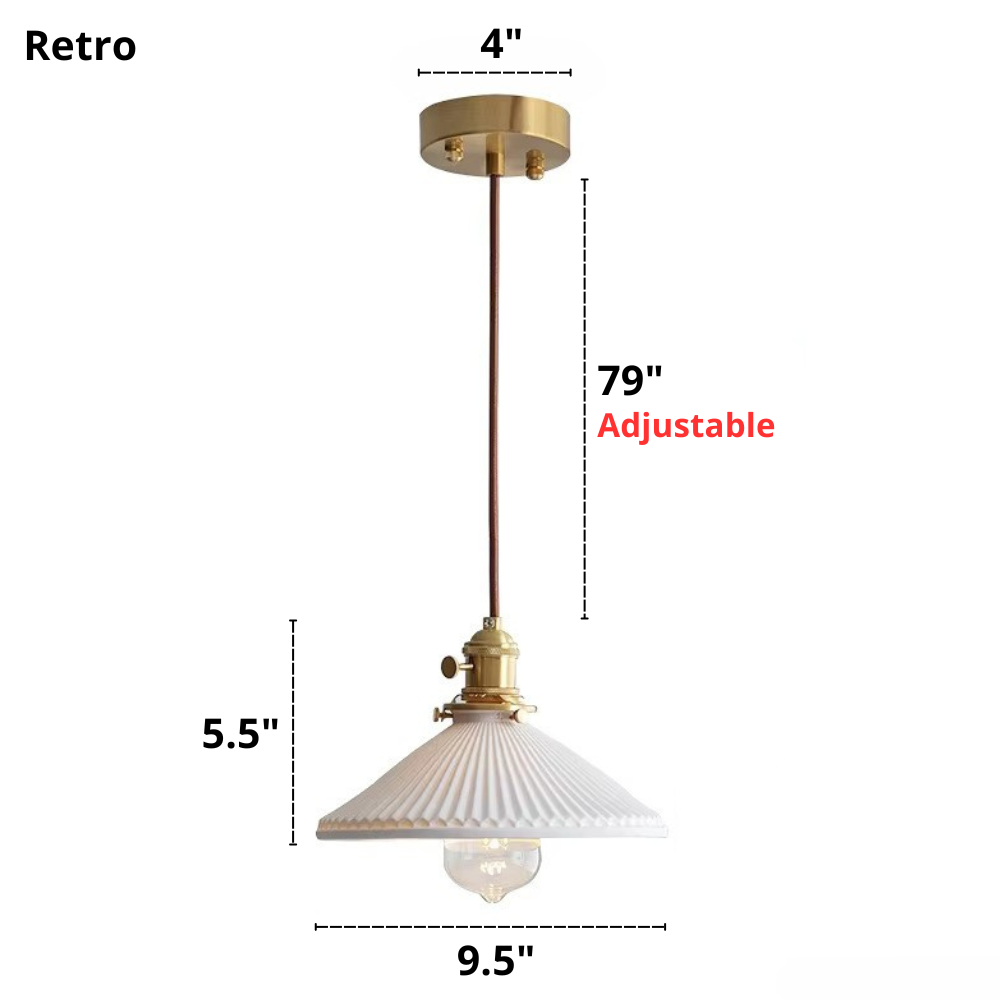 Japandi Style White Ceramic Pendant Lights 12