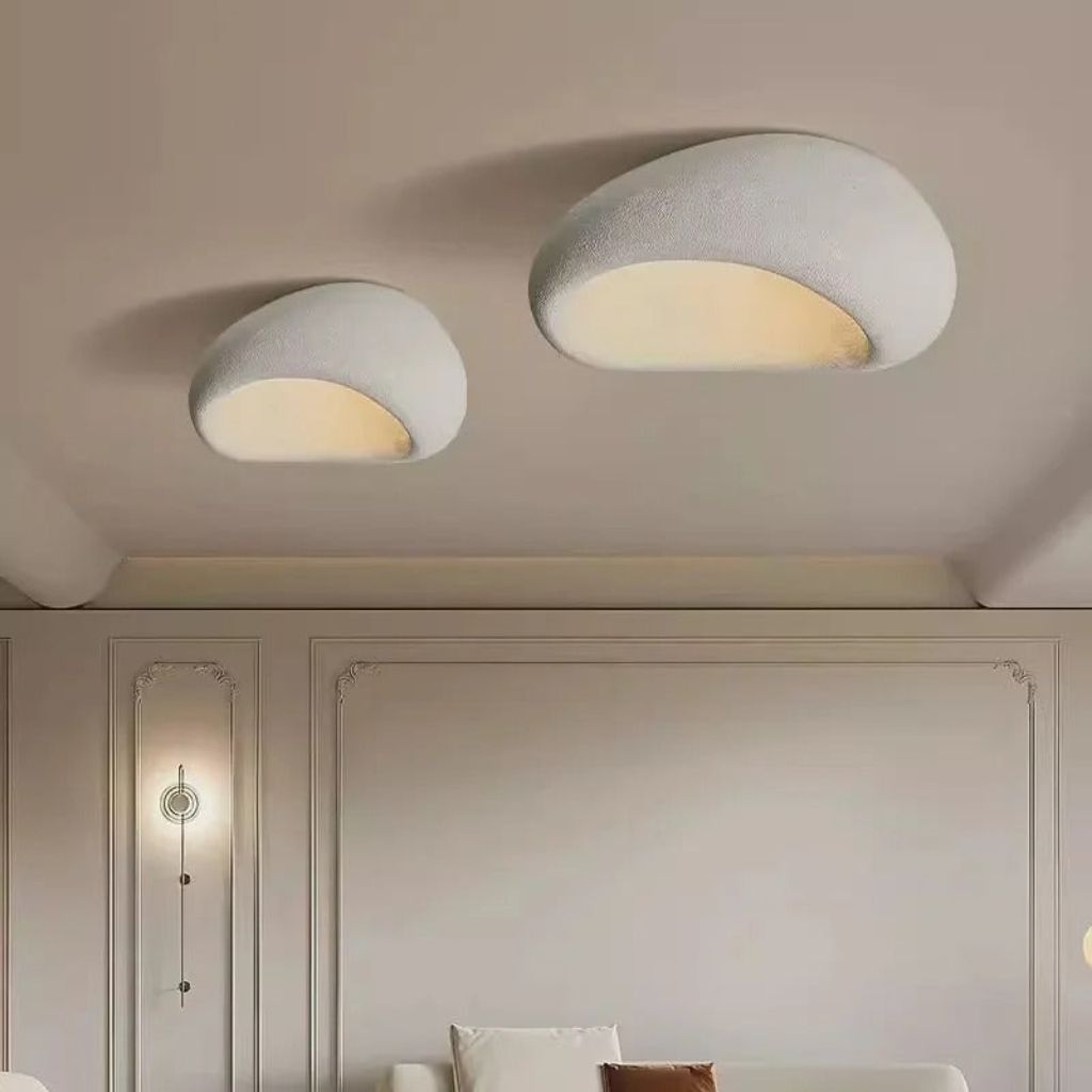 Japandi Wabi Sabi Resin Ceiling Light 1