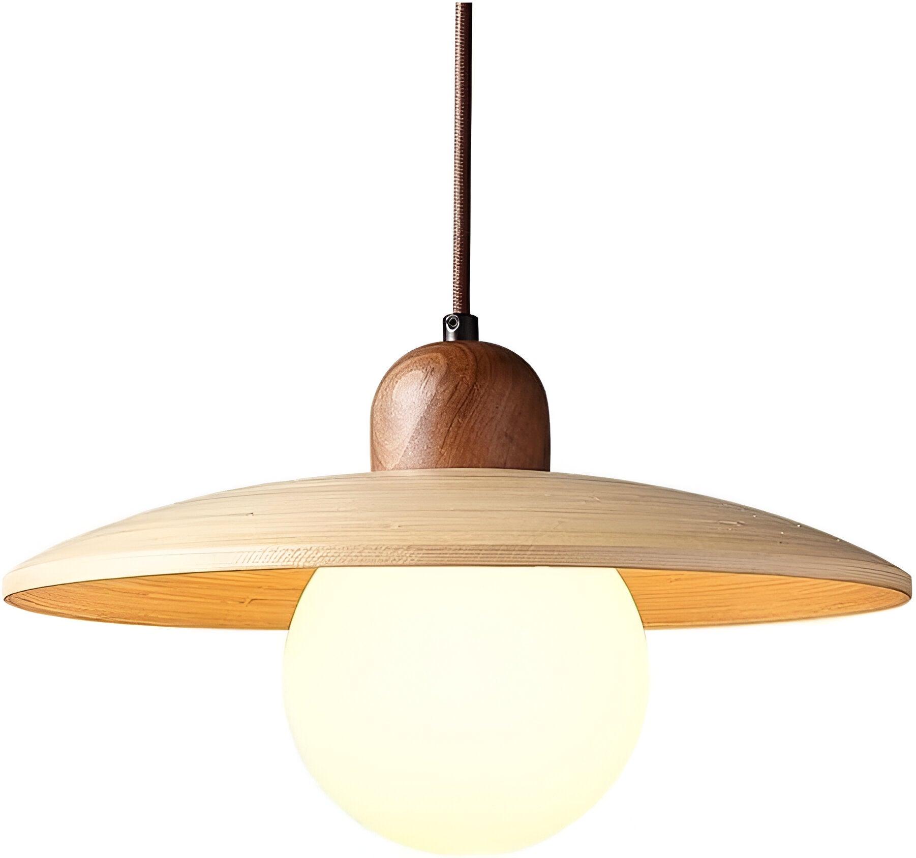 Japandi Wooden Pendant Light 0