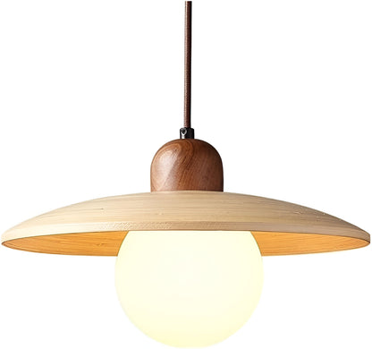 Japandi Wooden Pendant Light 0
