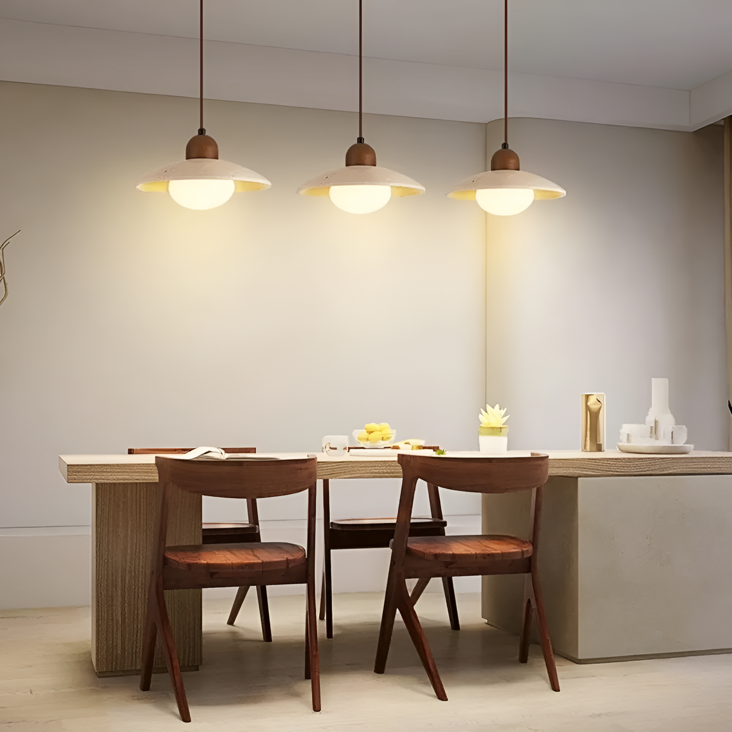 Japandi Wooden Pendant Light 4
