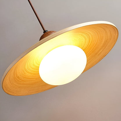 Japandi Wooden Pendant Light 8