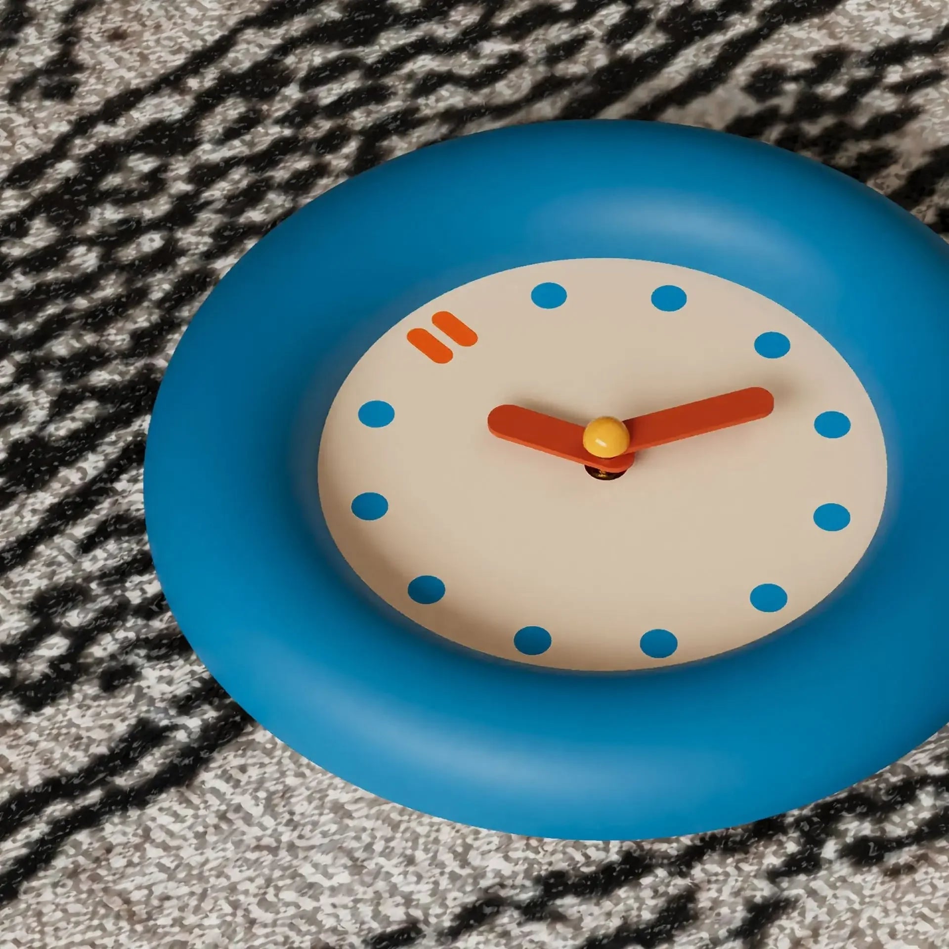 Japanese Minimalist Blue Pendulum Wall Clock 3