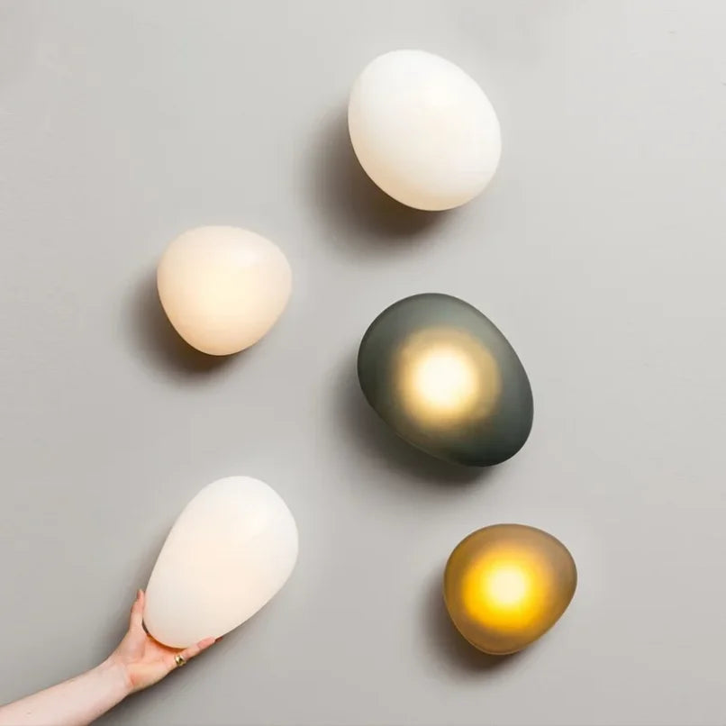 Japanese Pebble Wall Lamp 2