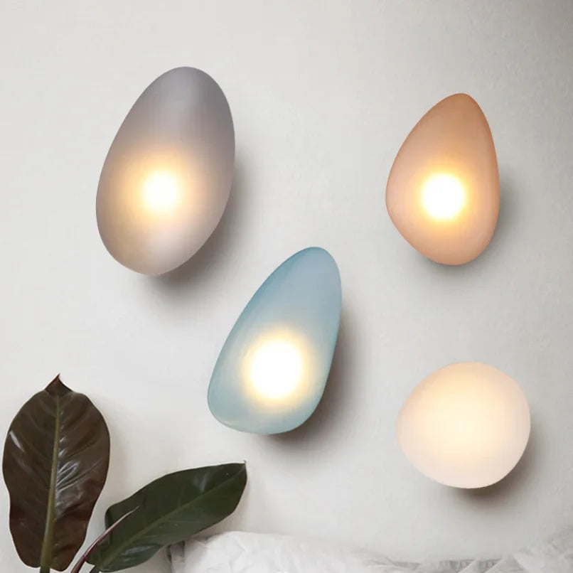 Japanese Pebble Wall Lamp 3