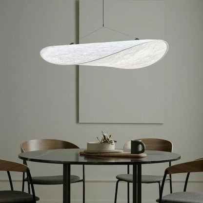 Japanese Silk Chip Chandelier
