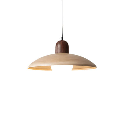 Japanese Style Wabi-Sabi Walnut Pendant Light 9
