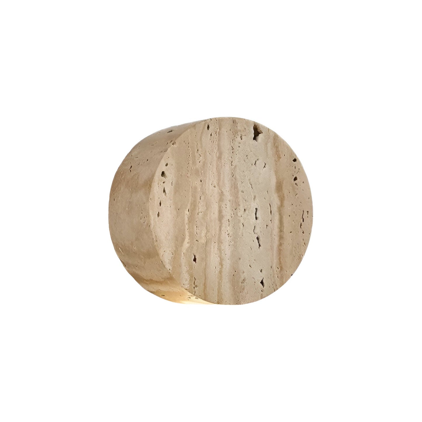 LuxRoyale Japanese Wabi-Sabi Travertine Wall Sconce for Bedroom, Hallway, and Staircase