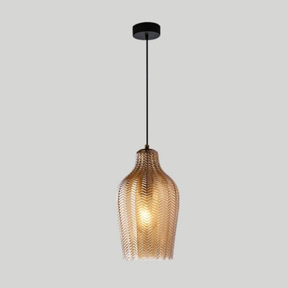 Jasper - Textured Glass Pendant Lights 10