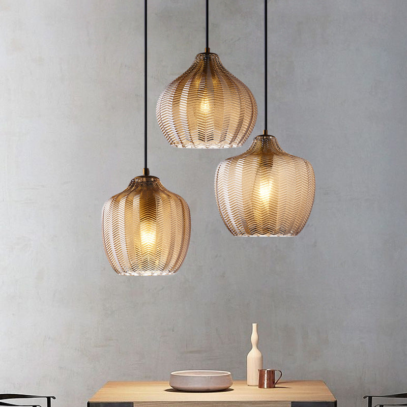 Jasper - Textured Glass Pendant Lights 2