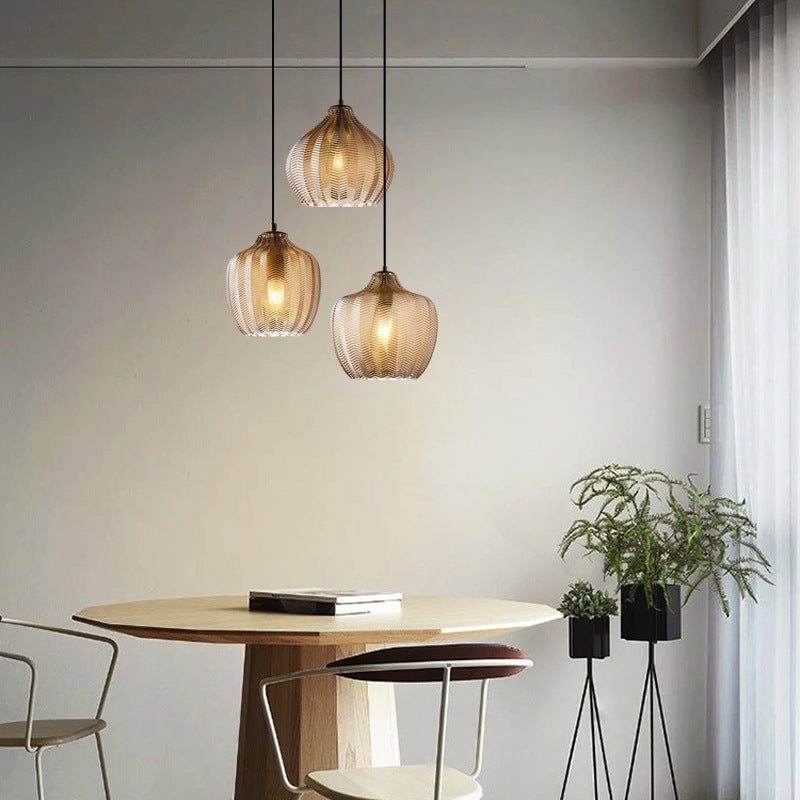 Jasper - Textured Glass Pendant Lights 3