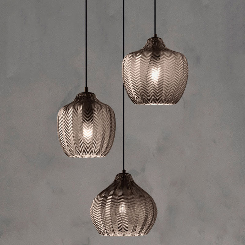Jasper - Textured Glass Pendant Lights 5