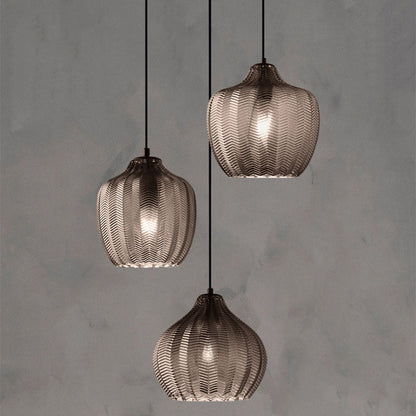 Jasper - Textured Glass Pendant Lights 5