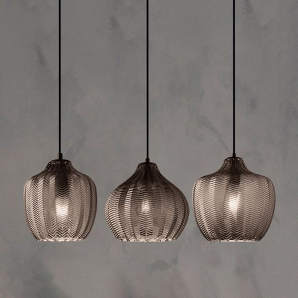 Jasper - Textured Glass Pendant Lights 6
