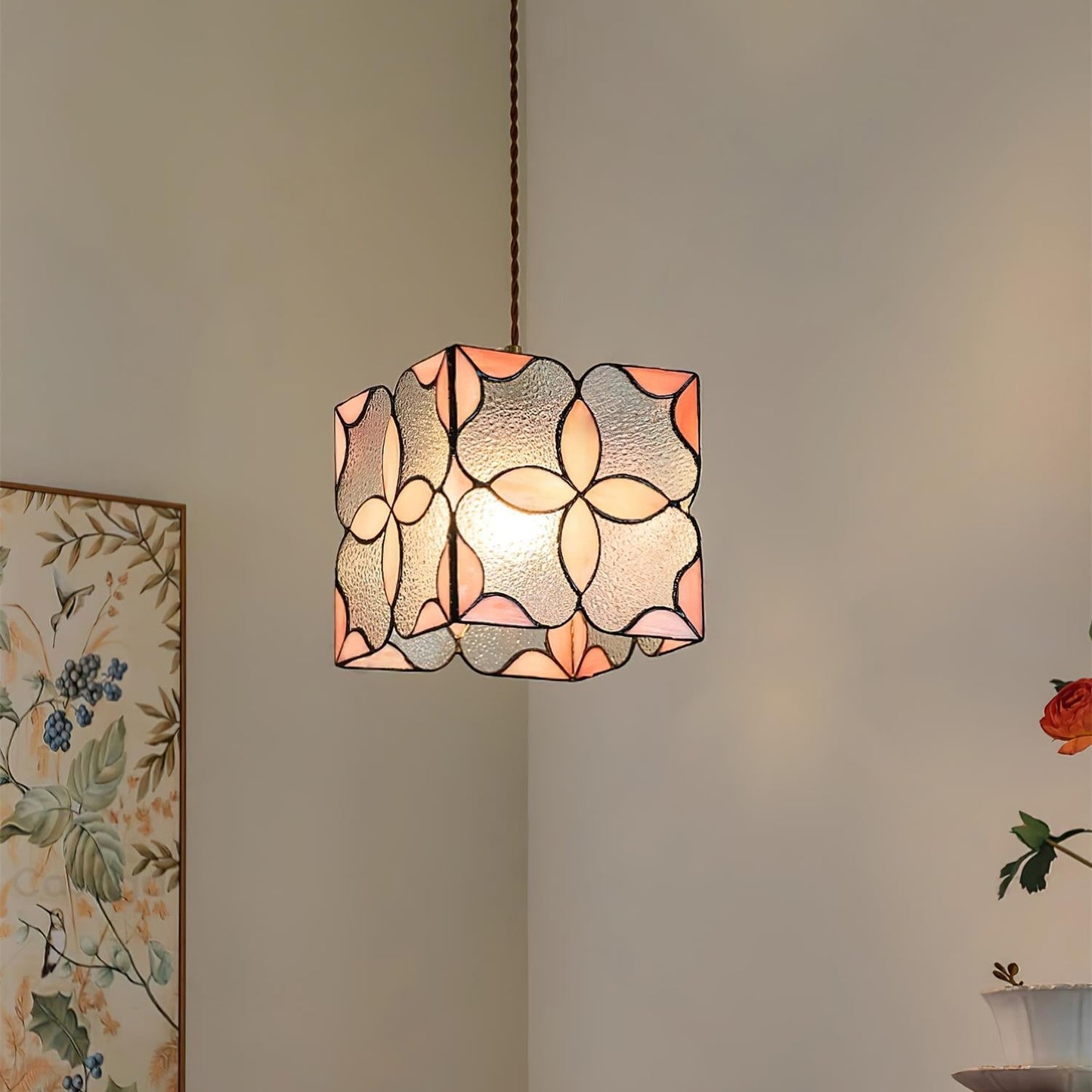 Royaleva Jewel Pendant Lamp – Stained Glass Elegance