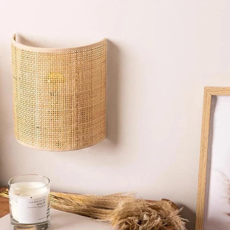 Jody Rattan Wall Lamp 1