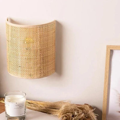 Jody Rattan Wall Lamp 1