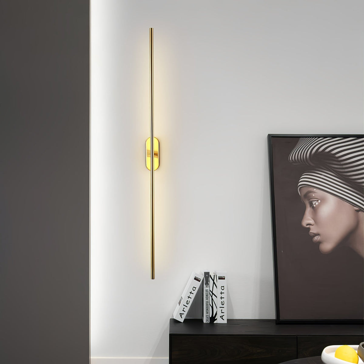 Jorin - Metal Wall Light in the Shape of a Stick with Integrated LED Light – Minimalist Design 3