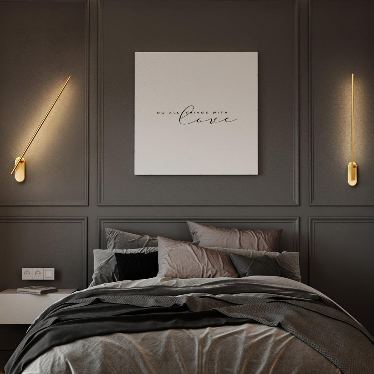 Jorin - Metal Wall Light in the Shape of a Stick with Integrated LED Light – Minimalist Design 7