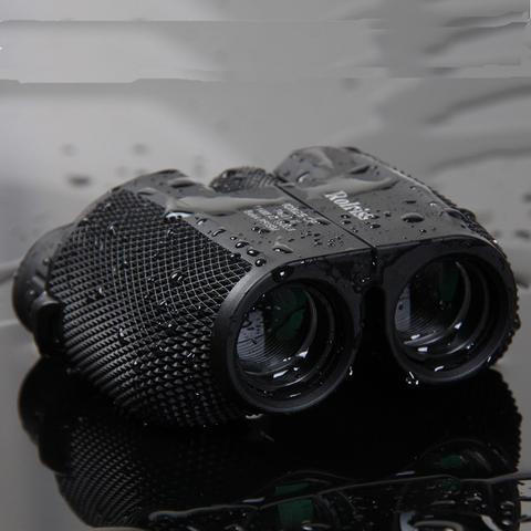 High-powered night vision binoculars with 10X magnification, waterproof coating, and FMC lens for clear viewing in all weather. Ideal for hunting, birdwatching, and outdoor adventures, with non-slip grip and day/night vision.