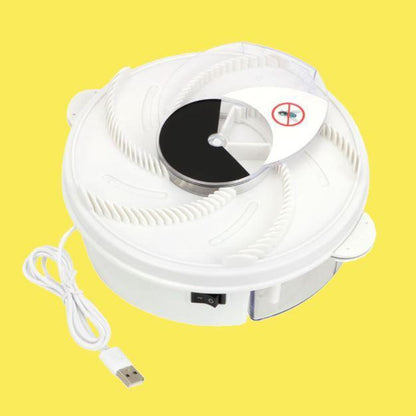 Rotating Electric Fly Trap With Silent Operation Fly And Mosquito Catcher For Indoor And Outdoor Use Durable ABS Material Easy To Clean Insect Trap With Bait Strips For Home Restaurant Or Bedroom