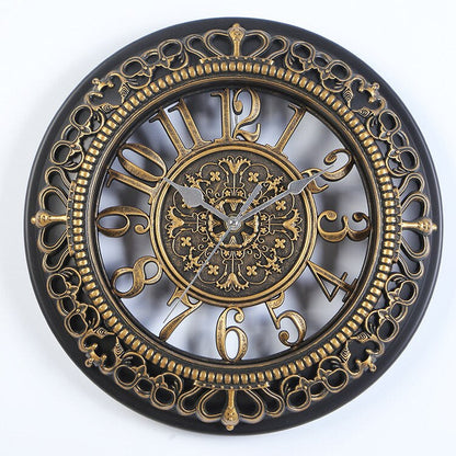 RoyaleGlow Antique Elegance Wall Clock in Four Colors