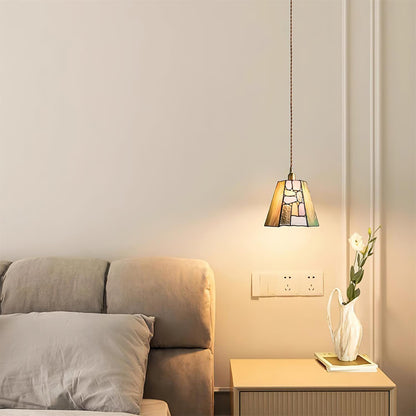 RoyaleGlow Kalco Glass Pendant Light - Japanese Tiffany Style Hanging Lamp