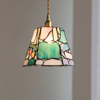 RoyaleGlow Kalco Glass Pendant Light - Japanese Tiffany Style Hanging Lamp