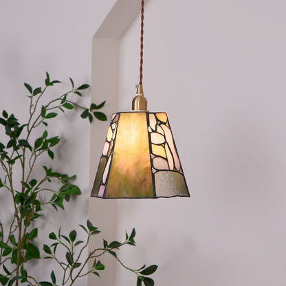 RoyaleGlow Kalco Glass Pendant Light - Japanese Tiffany Style Hanging Lamp
