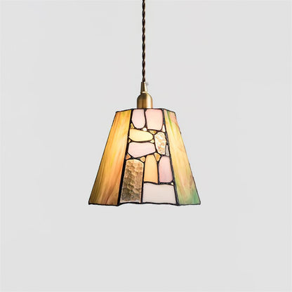 RoyaleGlow Kalco Glass Pendant Light - Japanese Tiffany Style Hanging Lamp