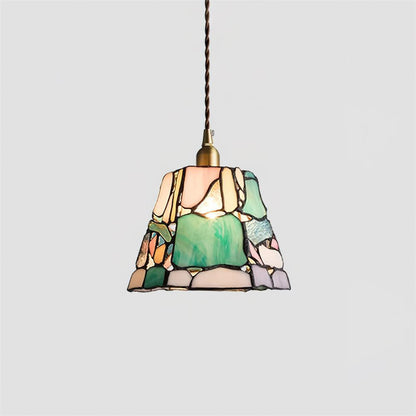 RoyaleGlow Kalco Glass Pendant Light - Japanese Tiffany Style Hanging Lamp
