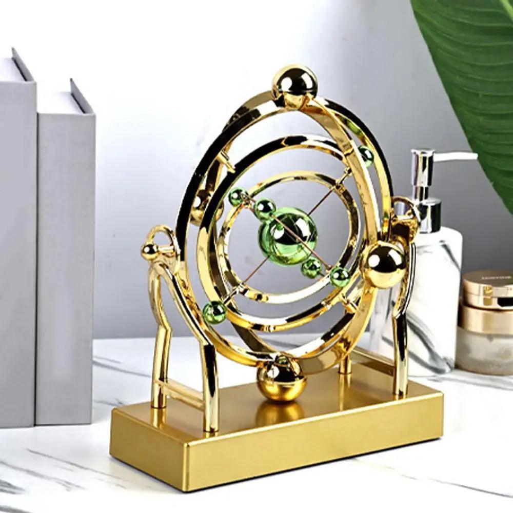 RoyaleGlow Celestial Orbit Perpetual Motion Desk Toy - Kinetic Art Sculpture-Royale Basic