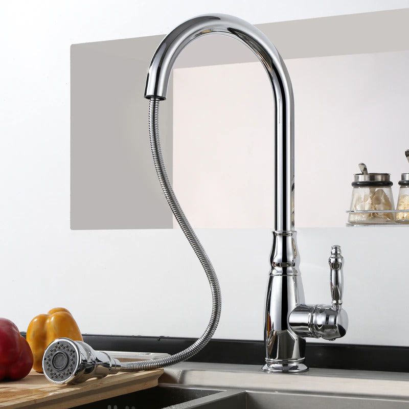 RoyaleGlow Ashby - Retractable Kitchen Faucet Elegant Design