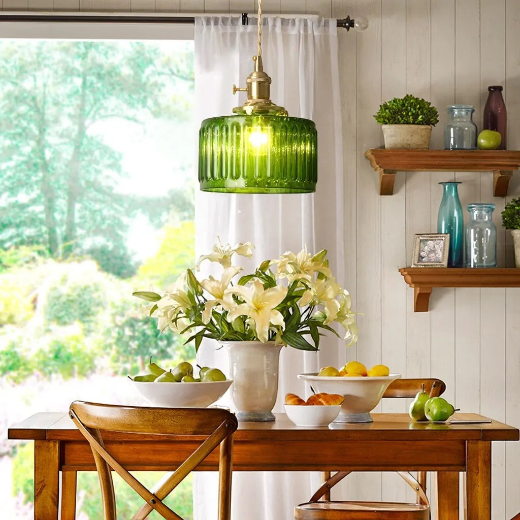 Kitchen Pendant Lamp | Vintage Glass Design 1