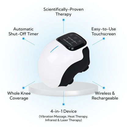 Luxora Knee Massager with Heat Therapy for Pain Relief