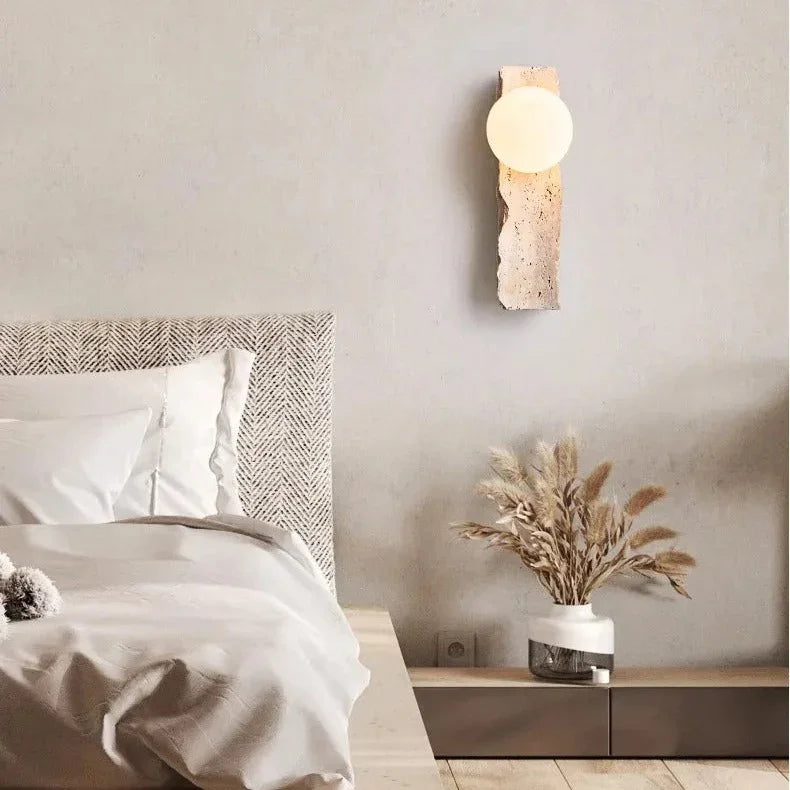Koda Travertine Wall Lamp 1
