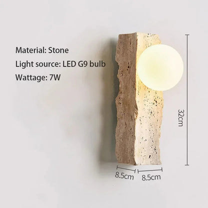 Koda Travertine Wall Lamp 7