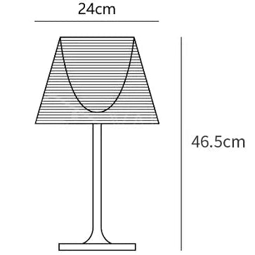 RoyaleGlow Modern Diffused Table Lamp - Polished Chrome & Brown Shade