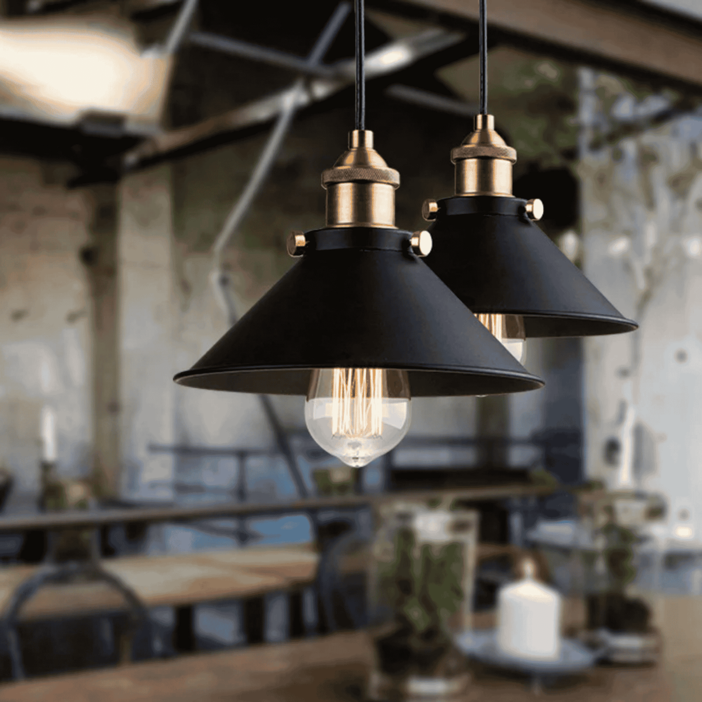 Kveld Retro Iron Pendant Lamp for Loft Spaces 6